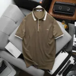 Áo Thun Polo Nam Thêu Logo Chữ Ph First Choice Trước Ngực Và Phối Viền Màu