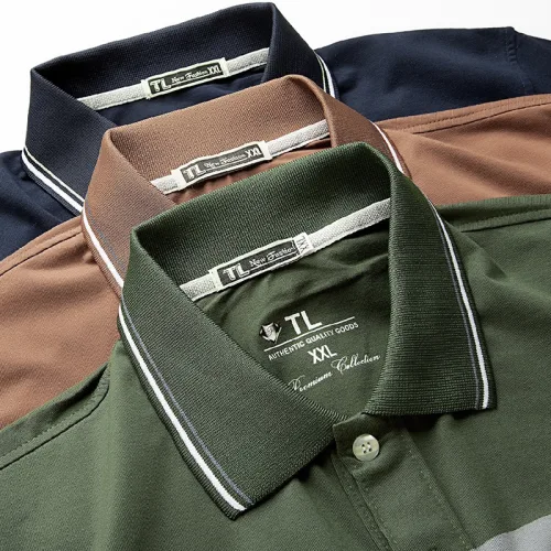 Áo Thun Sọc Có Cổ Nam Trung Niên Có Túi Thun Cotton Cao Cấp (Có size 3x)