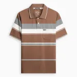 Áo Thun Sọc Có Cổ Nam Trung Niên Có Túi Thun Cotton Cao Cấp (Có size 3x)