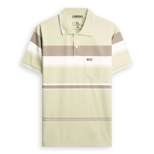 Áo Thun Sọc Có Cổ Nam Trung Niên Có Túi Thun Cotton Cao Cấp (Có size 3x)