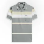 Áo Thun Sọc Có Cổ Nam Trung Niên Có Túi Thun Cotton Cao Cấp (Có size 3x)