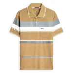 Áo Thun Sọc Có Cổ Nam Trung Niên Có Túi Thun Cotton Cao Cấp (Có size 3x)