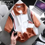Áo Thun Polo Nam Tay Ngắn Kẻ Sọc Dọc
