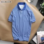 Áo Thun Polo Sọc Nam Cổ Bẻ Có Túi