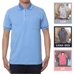 Áo Thun Polo Sọc Nam Cổ Bẻ Có Túi
