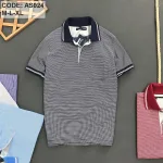 Áo Thun Polo Sọc Nam Cổ Bẻ Có Túi
