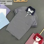 Áo Thun Polo Sọc Nam Cổ Bẻ Có Túi