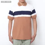 Áo Thun Polo Nam Phối Sọc Có Túi