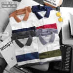 Áo Thun Polo Nam Phối Sọc Có Túi