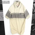 Áo Thun Sọc Nam Có Cổ Phối Viền Có Túi Thun Cotton
