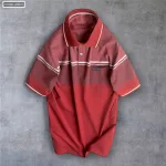 Áo Thun Sọc Nam Có Cổ Phối Viền Có Túi Thun Cotton
