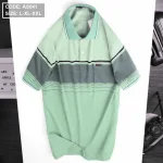 Áo Thun Sọc Nam Có Cổ Phối Viền Có Túi Thun Cotton