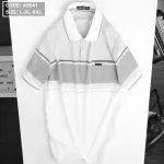 Áo Thun Sọc Nam Có Cổ Phối Viền Có Túi Thun Cotton