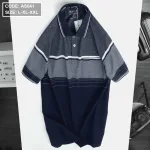 Áo Thun Sọc Nam Có Cổ Phối Viền Có Túi Thun Cotton