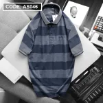 Áo Thun Polo Sọc Nam Tay Ngắn