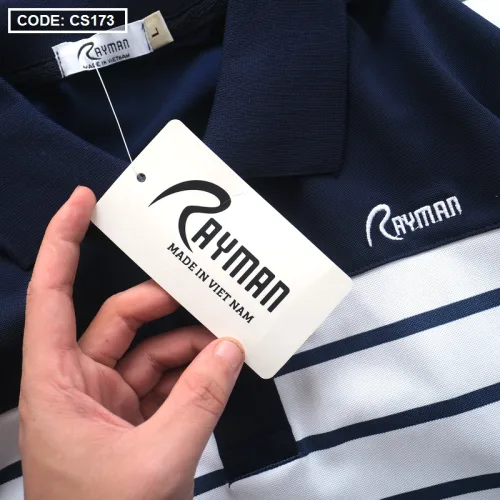 Áo Thun Sọc Nam Polo Thêu Chữ Rayman Cao Cấp (Có Size 3XL)