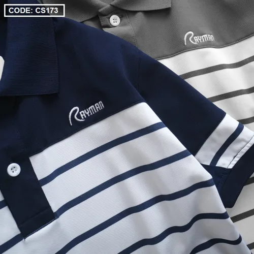 Áo Thun Sọc Nam Polo Thêu Chữ Rayman Cao Cấp (Có Size 3XL)