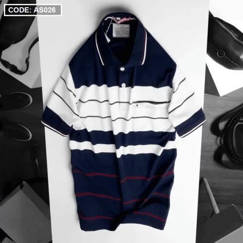Áo Thun Sọc Polo Nam Có Túi Cao Cấp