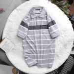 Áo Thun Sọc Nam Melan Cổ Bẻ Có Túi Thun Cotton