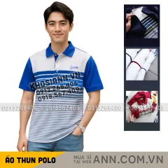 Áo thun sọc nam phối tay siêu đẹp