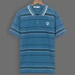 Áo thun sọc nam thêu logo PH thun cotton