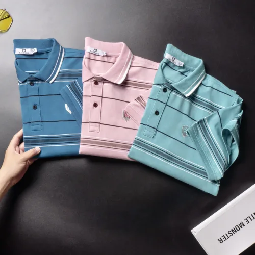 Áo thun sọc nam thêu logo PH thun cotton