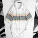 Áo Thun Sọc Nam Trung Niên Cổ Bẻ Có Túi Thun Cotton Cao Cấp (Có size 3x)