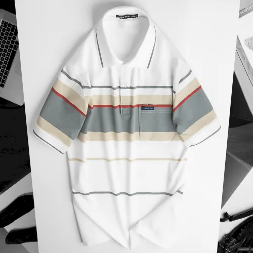 Áo Thun Sọc Nam Trung Niên Cổ Bẻ Có Túi Thun Cotton Cao Cấp (Có size 3x)