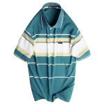 Áo Thun Sọc Nam Trung Niên Cổ Bẻ Có Túi Thun Cotton Cao Cấp (Có size 3x)