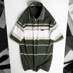 Áo Thun Sọc Nam Trung Niên Cổ Bẻ Có Túi Thun Cotton Cao Cấp (Có size 3x)