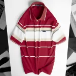 Áo Thun Sọc Nam Trung Niên Cổ Bẻ Có Túi Thun Cotton Cao Cấp (Có size 3x)