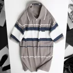 Áo Thun Sọc Nam Trung Niên Cổ Bẻ Có Túi Thun Cotton Cao Cấp (Có size 3x)