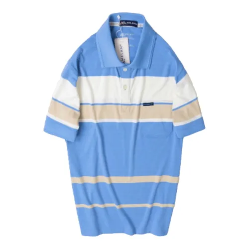 Áo Thun Sọc Nam Trung Niên Phối Sọc Màu Cổ Bẻ Có Túi Thun Cotton (Có size 3x)