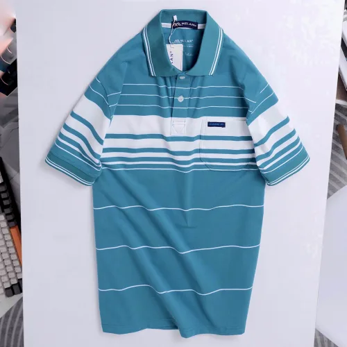 Áo Thun Sọc Nam Trung Niên Phối Sọc Nhuyễn Có Túi Thun Cotton (Có size 3x)