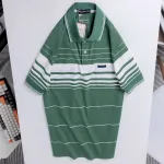Áo Thun Sọc Nam Trung Niên Phối Sọc Nhuyễn Có Túi Thun Cotton (Có size 3x)
