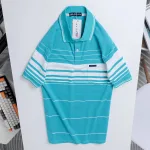 Áo Thun Sọc Nam Trung Niên Phối Sọc Nhuyễn Có Túi Thun Cotton (Có size 3x)