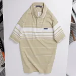 Áo Thun Sọc Nam Trung Niên Phối Sọc Nhuyễn Có Túi Thun Cotton (Có size 3x)