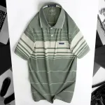 Áo Thun Sọc Nam Trung Niên Phối Sọc Nhuyễn Có Túi Thun Cotton (Có size 3x)