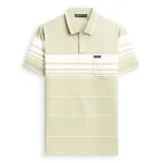 Áo Thun Sọc Nam Trung Niên Phối Sọc Nhuyễn Có Túi Thun Cotton (Có size 3x)
