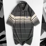 Áo Thun Sọc Nam Trung Niên Phối Sọc Nhuyễn Có Túi Thun Cotton (Có size 3x)