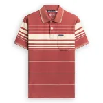 Áo Thun Sọc Nam Trung Niên Phối Sọc Nhuyễn Có Túi Thun Cotton (Có size 3x)