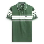 Áo Thun Sọc Nam Trung Niên Phối Sọc Nhuyễn Có Túi Thun Cotton (Có size 3x)