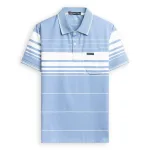 Áo Thun Sọc Nam Trung Niên Phối Sọc Nhuyễn Có Túi Thun Cotton (Có size 3x)