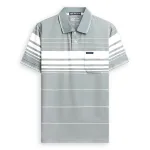 Áo Thun Sọc Nam Trung Niên Phối Sọc Nhuyễn Có Túi Thun Cotton (Có size 3x)