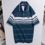 Áo Thun Sọc Nam Trung Niên Phối Sọc Nhuyễn Có Túi Thun Cotton (Có size 3x)
