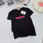 Áo thun thái nữ cổ tròn form giấu quần in chữ keep going