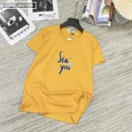 Áo thun thái nữ cổ tròn in chữ see you form suông mặc ôm