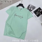 Áo thun thái nữ form rộng in chữ kiểu