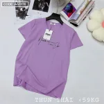 Áo thun thái nữ form rộng in chữ kiểu