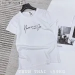 Áo thun thái nữ form rộng in chữ kiểu